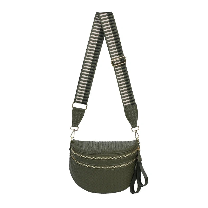 GoFree - Woven Leather Bum Bag