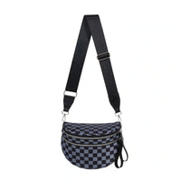 Checkered Gray and Black