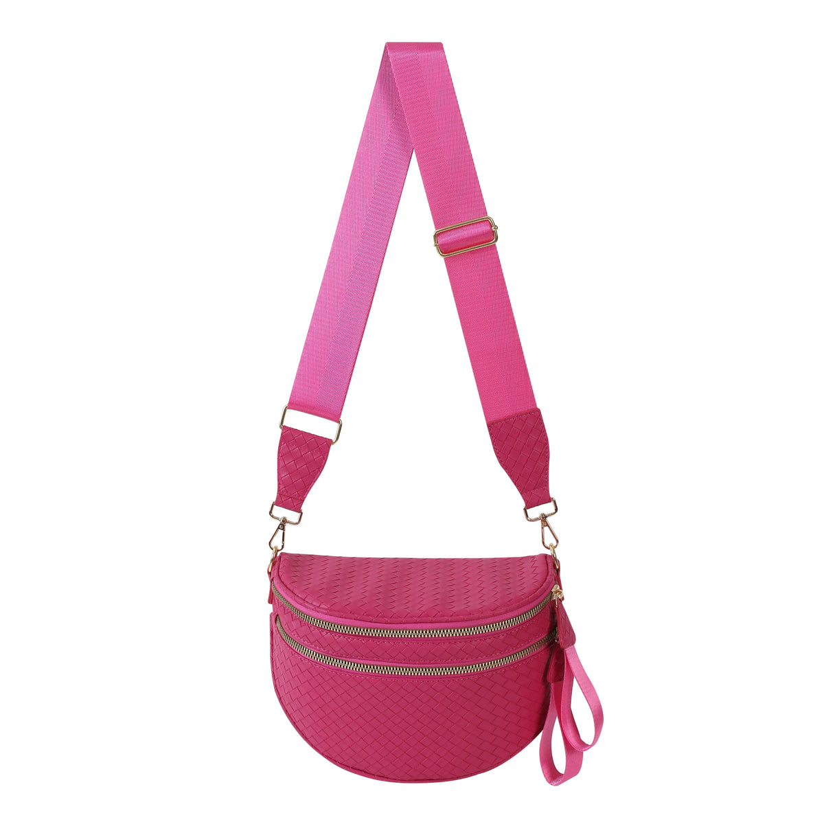 GoFree - Woven Leather Bum Bag