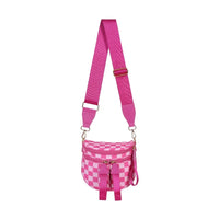 Checkered Hot Pink