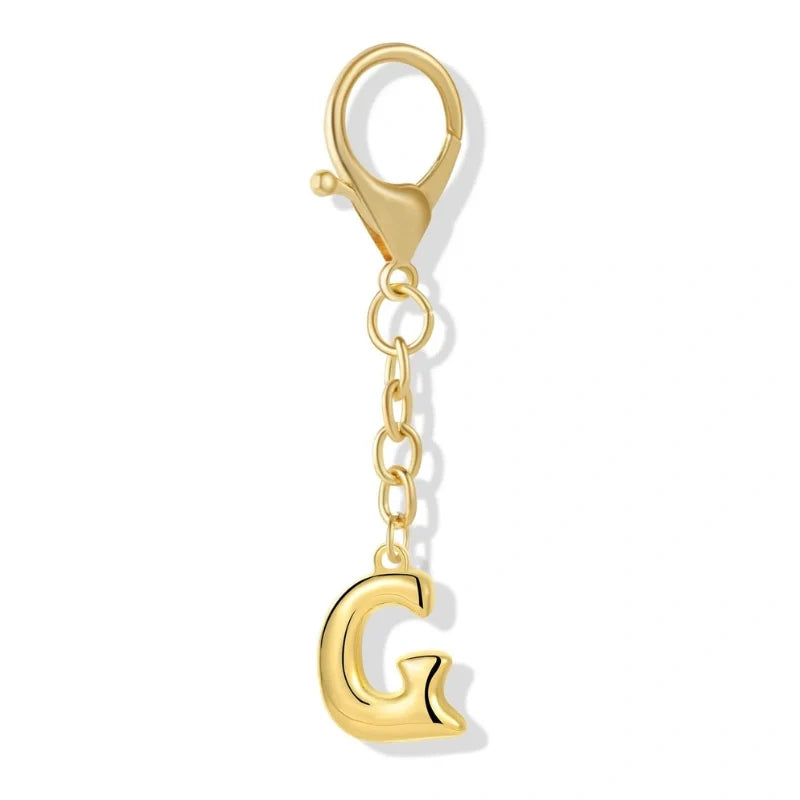 Bubble Initial Letter - Bag Charm