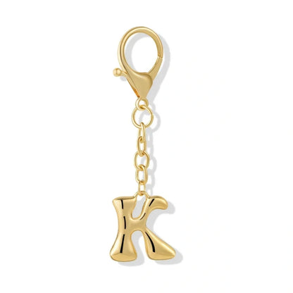 Bubble Initial Letter - Bag Charm