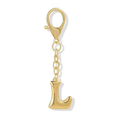 Bubble Initial Letter - Bag Charm