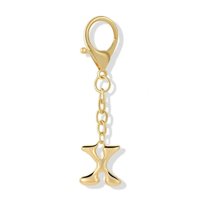 Bubble Initial Letter - Bag Charm