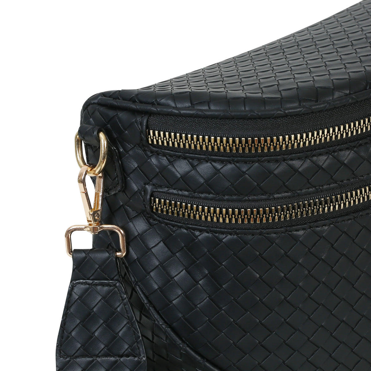 GoFree - Woven Leather Bum Bag