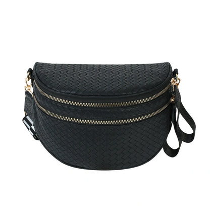 GoFree - Woven Leather Bum Bag