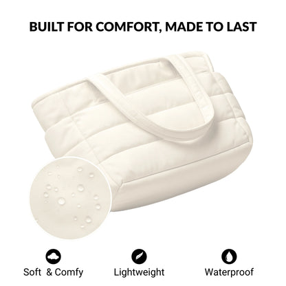 Cloudy - Puffer Tote Bag