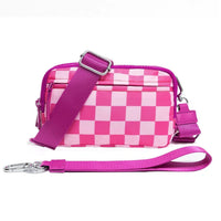 Checkered Hot Pink