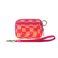 Checkered Hot Pink and Orange