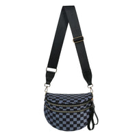 Checkered Gray and Black