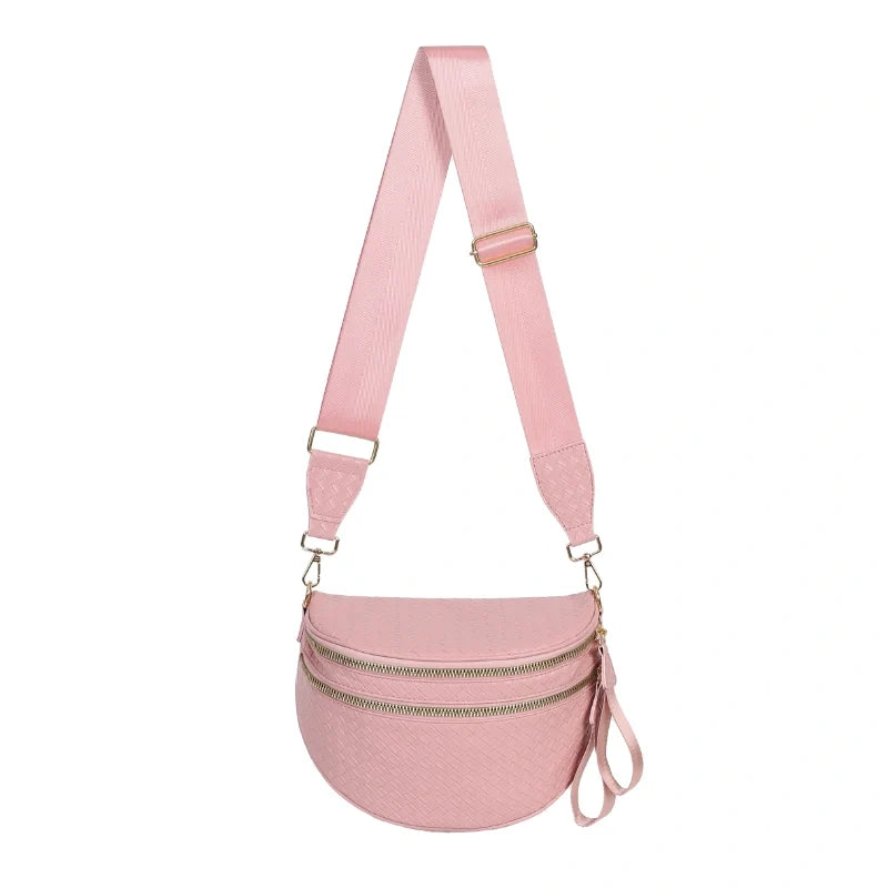 GoFree - Woven Leather Bum Bag