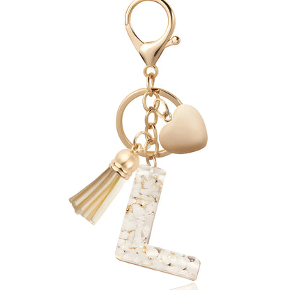 Golden Initial - Bag Charm