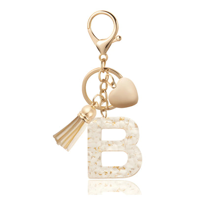 Golden Initial - Bag Charm
