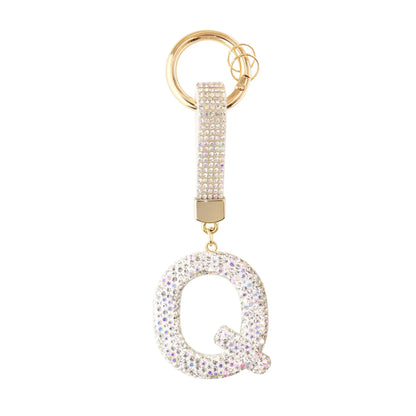 Sparkle Initial – Bag Charm (Silver)