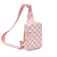 Checkered Coral Pink