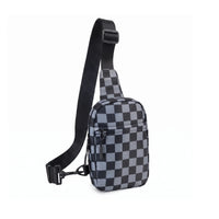 Checkered Gray and Black