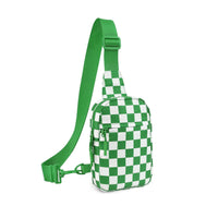 Checkered Kelly Green