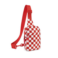 Checkered red