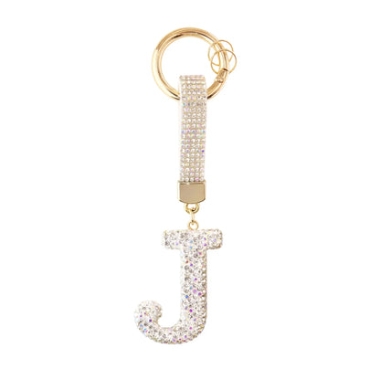 Sparkle Initial – Bag Charm (Silver)