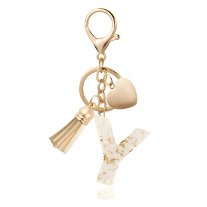 Golden Initial - Bag Charm