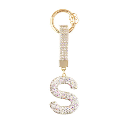 Sparkle Initial – Bag Charm (Silver)