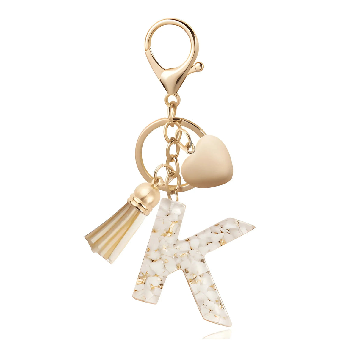 Golden Initial - Bag Charm